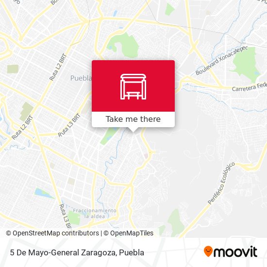 Mapa de 5 De Mayo-General Zaragoza