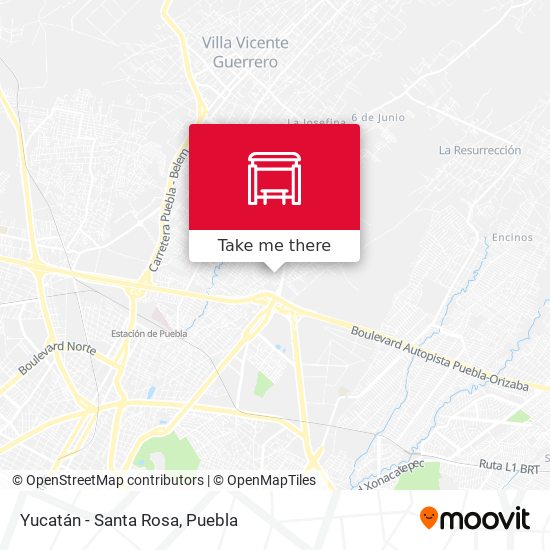Yucatán - Santa Rosa map