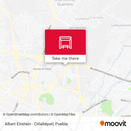 Albert Einstein - Citlaltépetl map