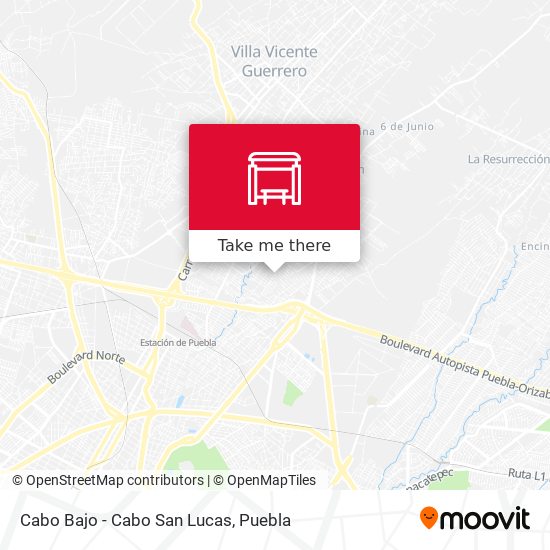 Cabo Bajo - Cabo San Lucas map