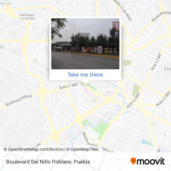 Boulevard Del Niño Poblano map
