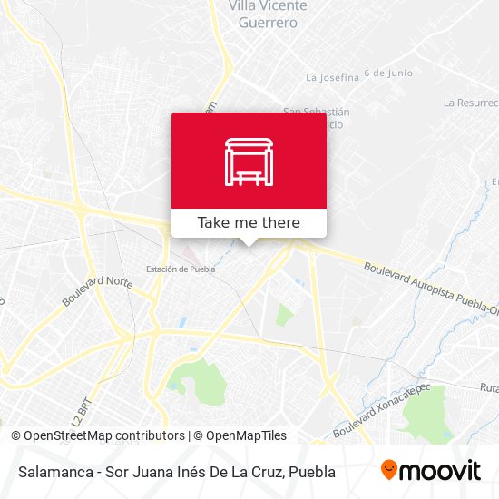 Salamanca - Sor Juana Inés De La Cruz map