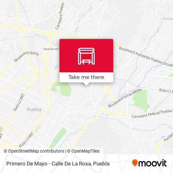 Mapa de Primero De Mayo - Calle De La Rosa