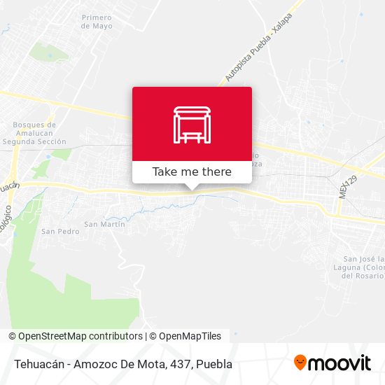Tehuacán - Amozoc De Mota, 437 map