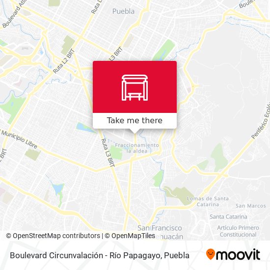 Boulevard Circunvalación - Río Papagayo map