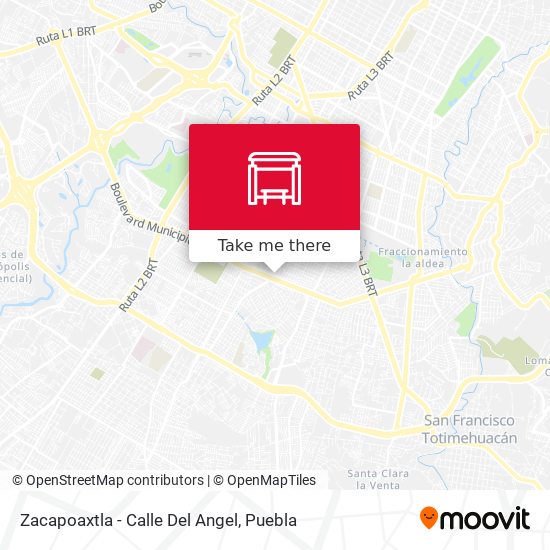 Zacapoaxtla - Calle Del Angel map