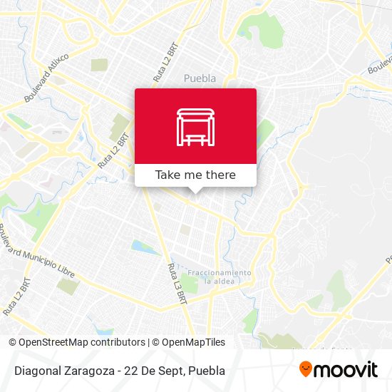 Mapa de Diagonal Zaragoza - 22 De Sept