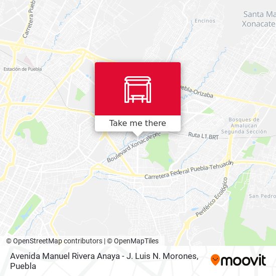 Avenida Manuel Rivera Anaya - J. Luis N. Morones map