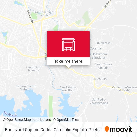 Mapa de Boulevard Capitán Carlos Camacho Espíritu