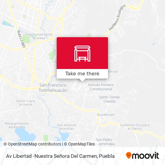 Mapa de Av Libertad -Nuestra Señora Del Carmen