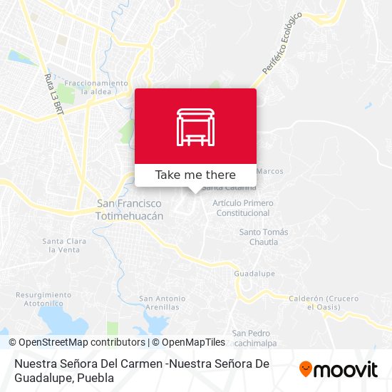 Nuestra Señora Del Carmen -Nuestra Señora De Guadalupe map