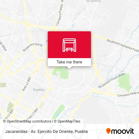 Mapa de Jacarandas - Av. Ejercito De Oriente