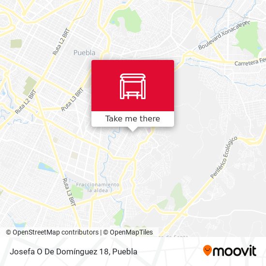Josefa O De Domínguez 18 map