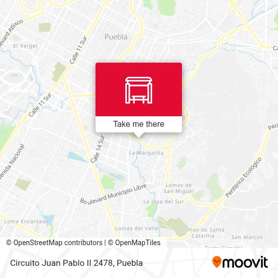 Circuito Juan Pablo II 2478 parada - Rutas, horarios y tarifas