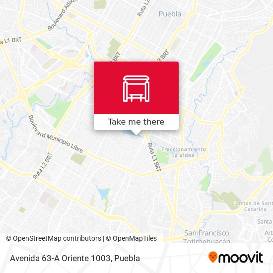 Mapa de Avenida 63-A Oriente 1003