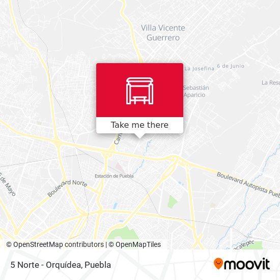Mapa de 5 Norte - Orquídea