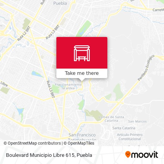 Mapa de Boulevard Municipio Libre 615