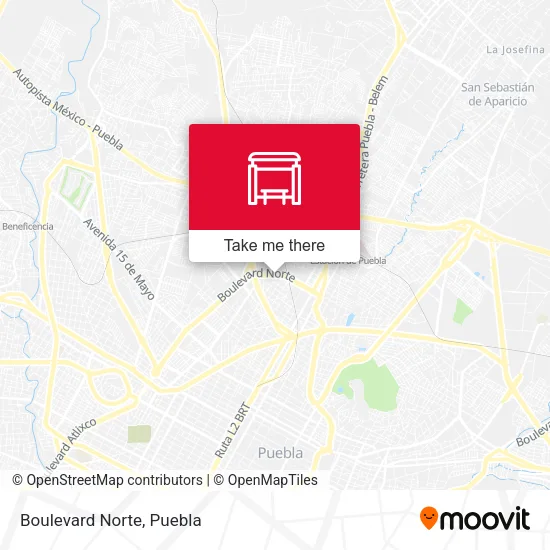 Boulevard Norte map