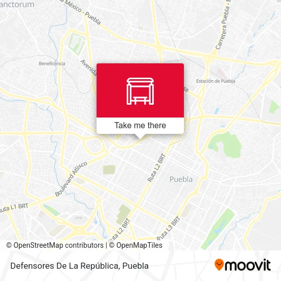 Mapa de Defensores De La República