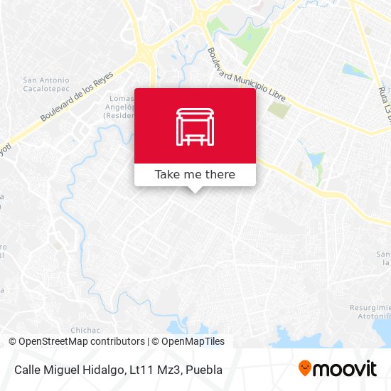 Mapa de Calle Miguel Hidalgo, Lt11 Mz3