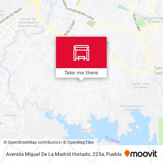 Mapa de Avenida Miguel De La Madrid Hurtado, 225a