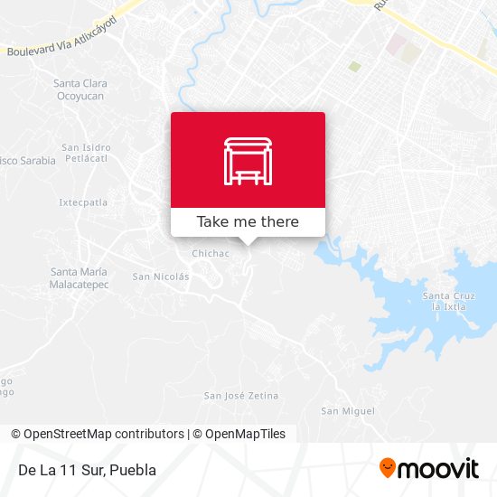 Mapa de De La 11 Sur
