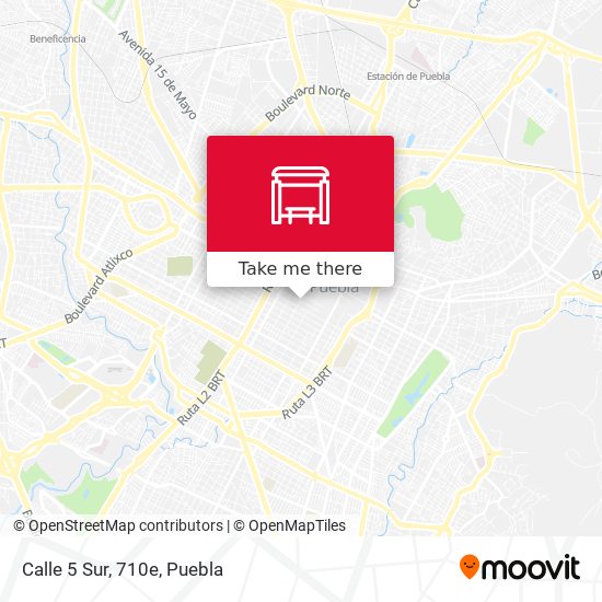 Mapa de Calle 5 Sur, 710e