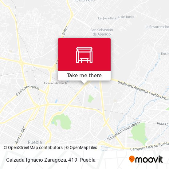 Calzada Ignacio Zaragoza, 419 map