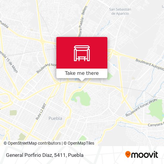 General Porfirio Díaz, 5411 map