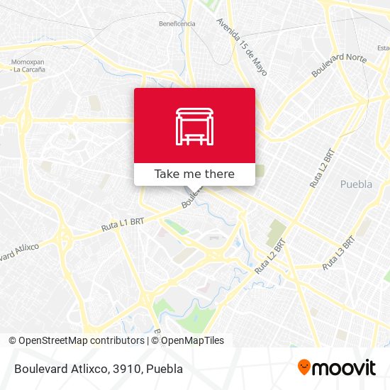 Mapa de Boulevard Atlixco, 3910
