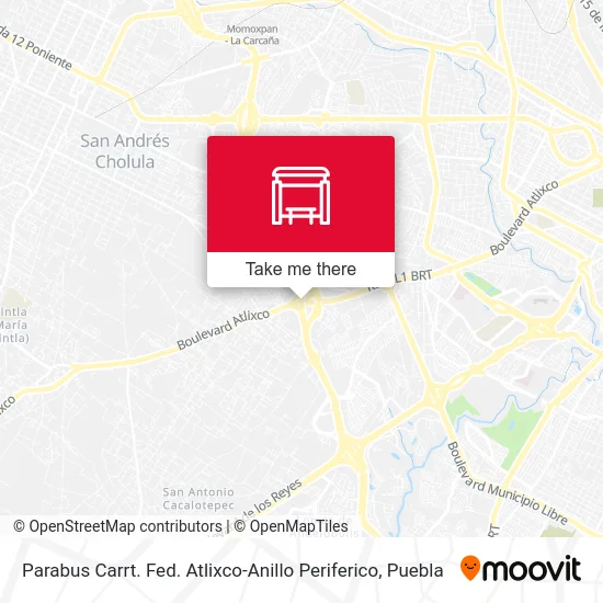 Parabus Carrt. Fed. Atlixco-Anillo Periferico map
