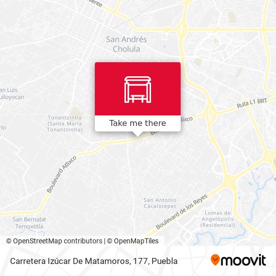 Mapa de Carretera Izúcar De Matamoros, 177