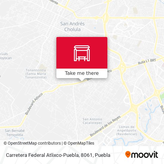 Carretera Federal Atlixco-Puebla, 8061 map
