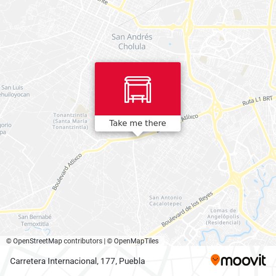 Carretera Internacional, 177 map
