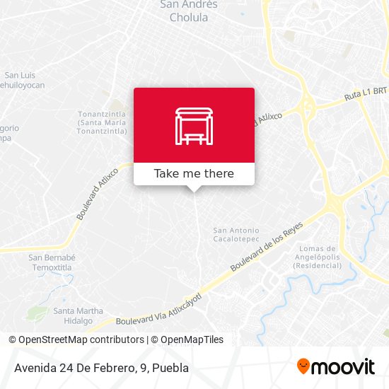 Mapa de Avenida 24 De Febrero, 9