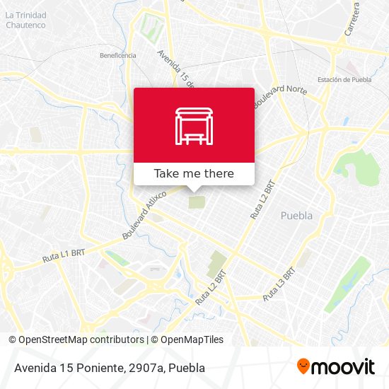 Avenida 15 Poniente, 2907a map