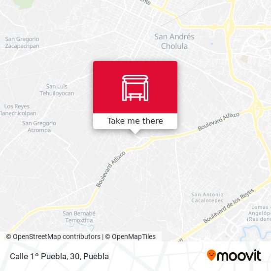 Mapa de Calle 1º Puebla, 30