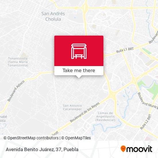 Avenida Benito Juárez, 37 map