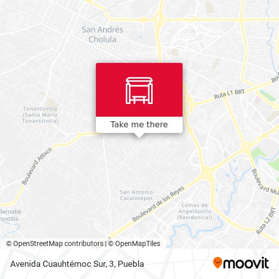 Avenida Cuauhtémoc Sur, 3 map