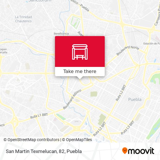 San Martin Texmelucan, 82 map