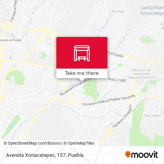Mapa de Avenida Xonacatepec, 157