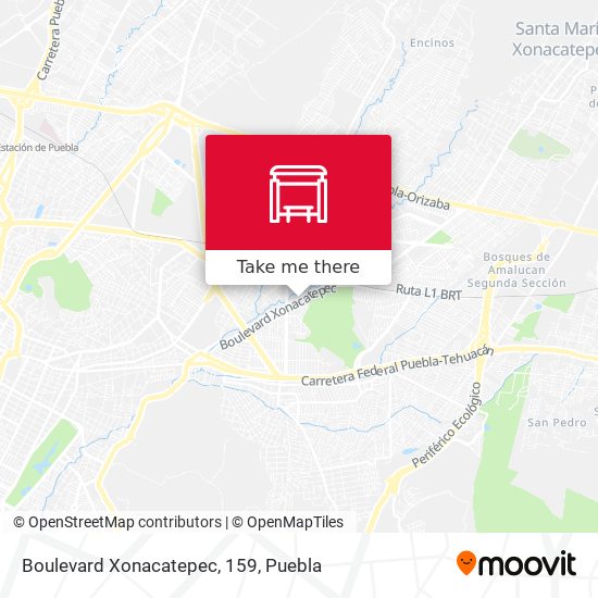 Boulevard Xonacatepec, 159 map