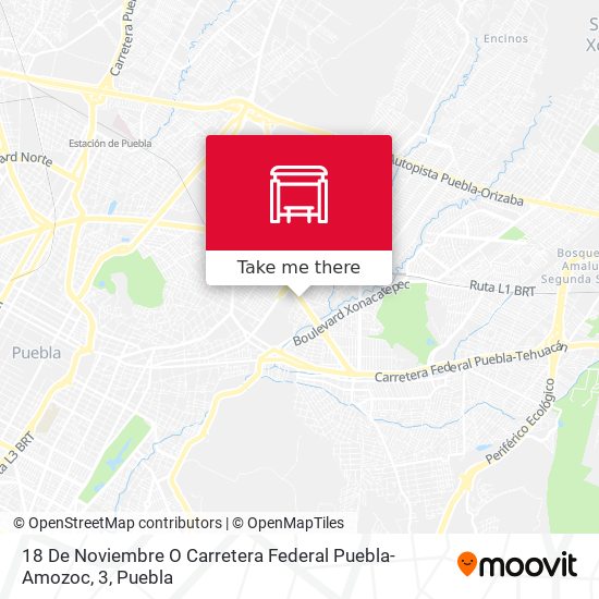 18 De Noviembre O Carretera Federal Puebla-Amozoc, 3 map