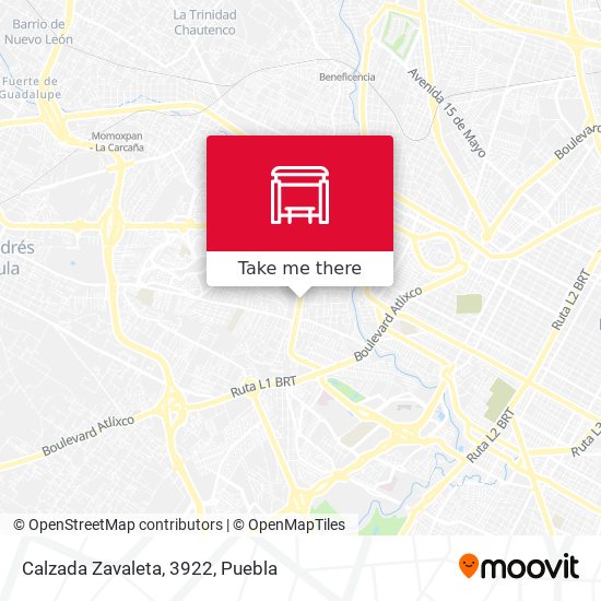 Mapa de Calzada Zavaleta, 3922