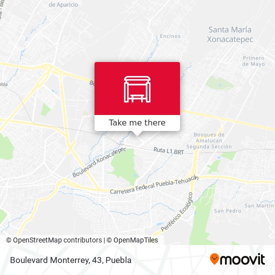 Boulevard Monterrey, 43 map