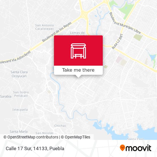 Mapa de Calle 17 Sur, 14133