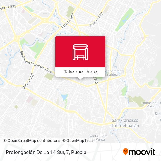 Prolongación De La 14 Sur, 7 map