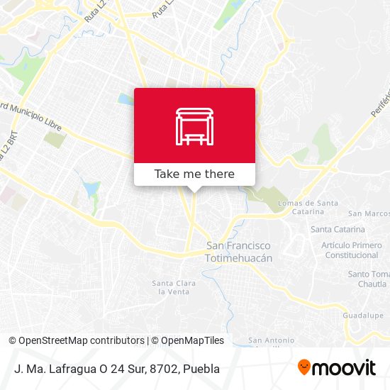J. Ma. Lafragua O 24 Sur, 8702 map