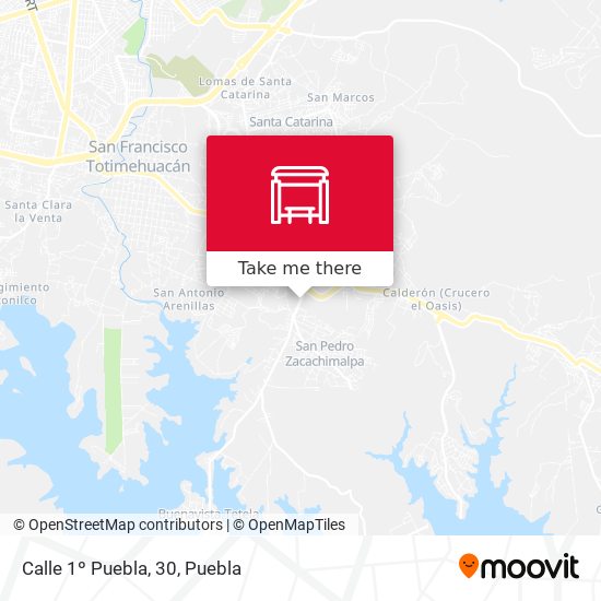 Mapa de Calle 1º Puebla, 30