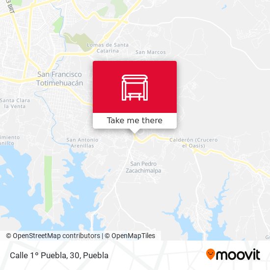 Mapa de Calle 1º Puebla, 30